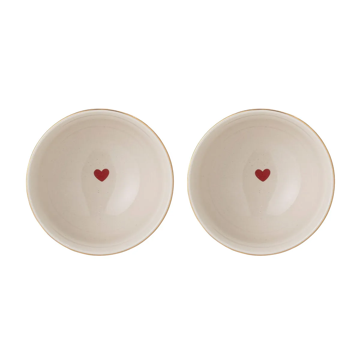 BLOOMINGVILLE  JOLLY WEIHNACHTSSCHALE, Ø 14 CM, ROT / WEIß (2ERSET)