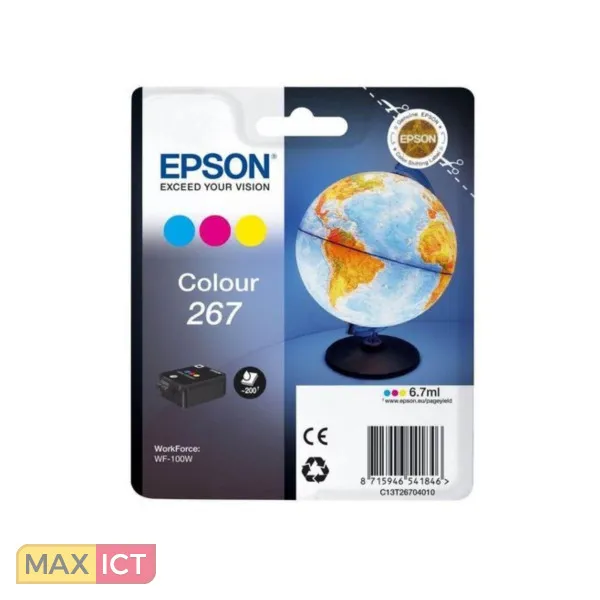 Epson Globe Singlepack Colour 267 ink cartridge