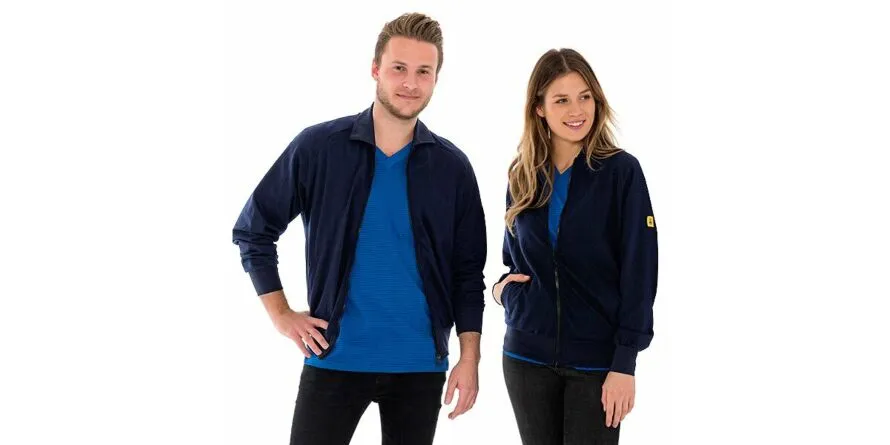 ESDZWEETJACK MET RITSSLUITING, 260G/M², MARINEBLAUW, 4XL