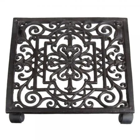 ESSCHERT DESIGN PLANTENTROLLEY VICTORIAANS VIERKANT  28 &TIMES; 28 CM