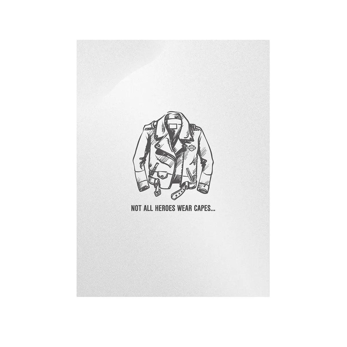 HARLEYDAVIDSON® NOT ALL HERO'S WEAR CAPES  FATHERSDAY CARD