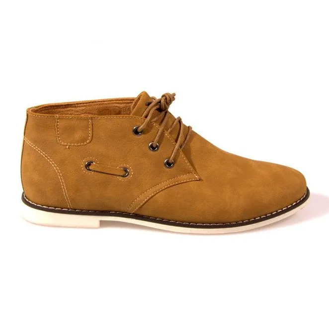 Hoge Laarzen Vastgebonden DS900 Camel bruin