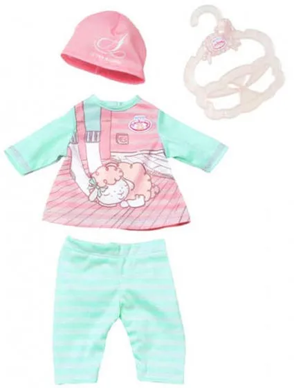 KLEDINGSET VOOR POP TOT 36 CM ROZE 4DELIG