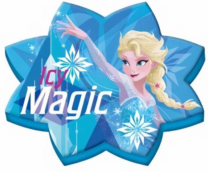 kussen Frozen ster meisjes 70 cm fluweel blauw