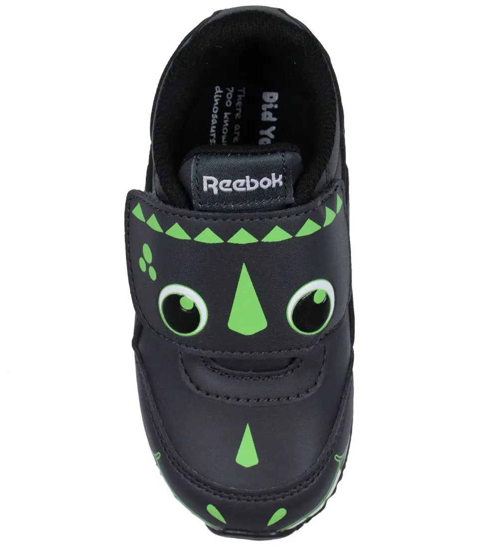 REEBOK SCHOENEN  ROYAL CL JOG 2 KC INFANTS  ZWART/GROEN