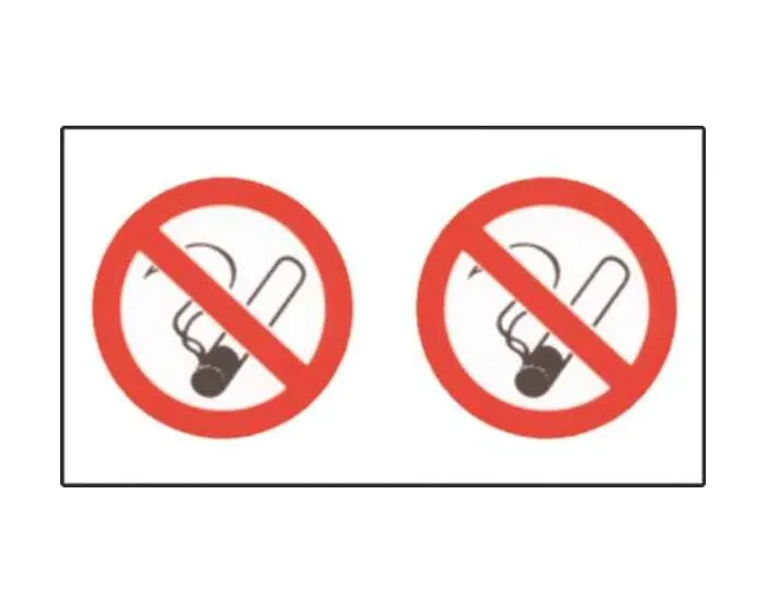 Roken verboden (2x) sticker