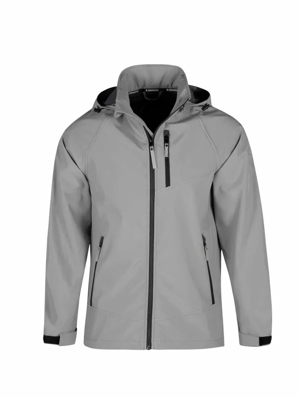 ZOMERJAS SOFTSHELL HEREN ZANDBRUIN  WINDDICHT  ADEMEND  S6XL  OVE